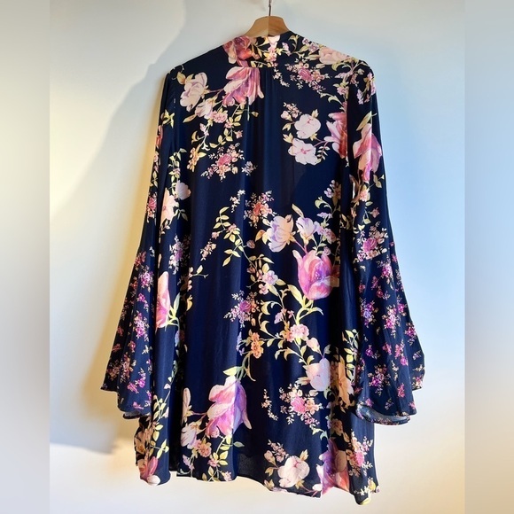NWT FP Tate Floral Print Bell Sleeve Tunic - Picture 6 of 12